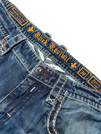 Vintage Rock Revival Y2K Baggy Jeans (XL)