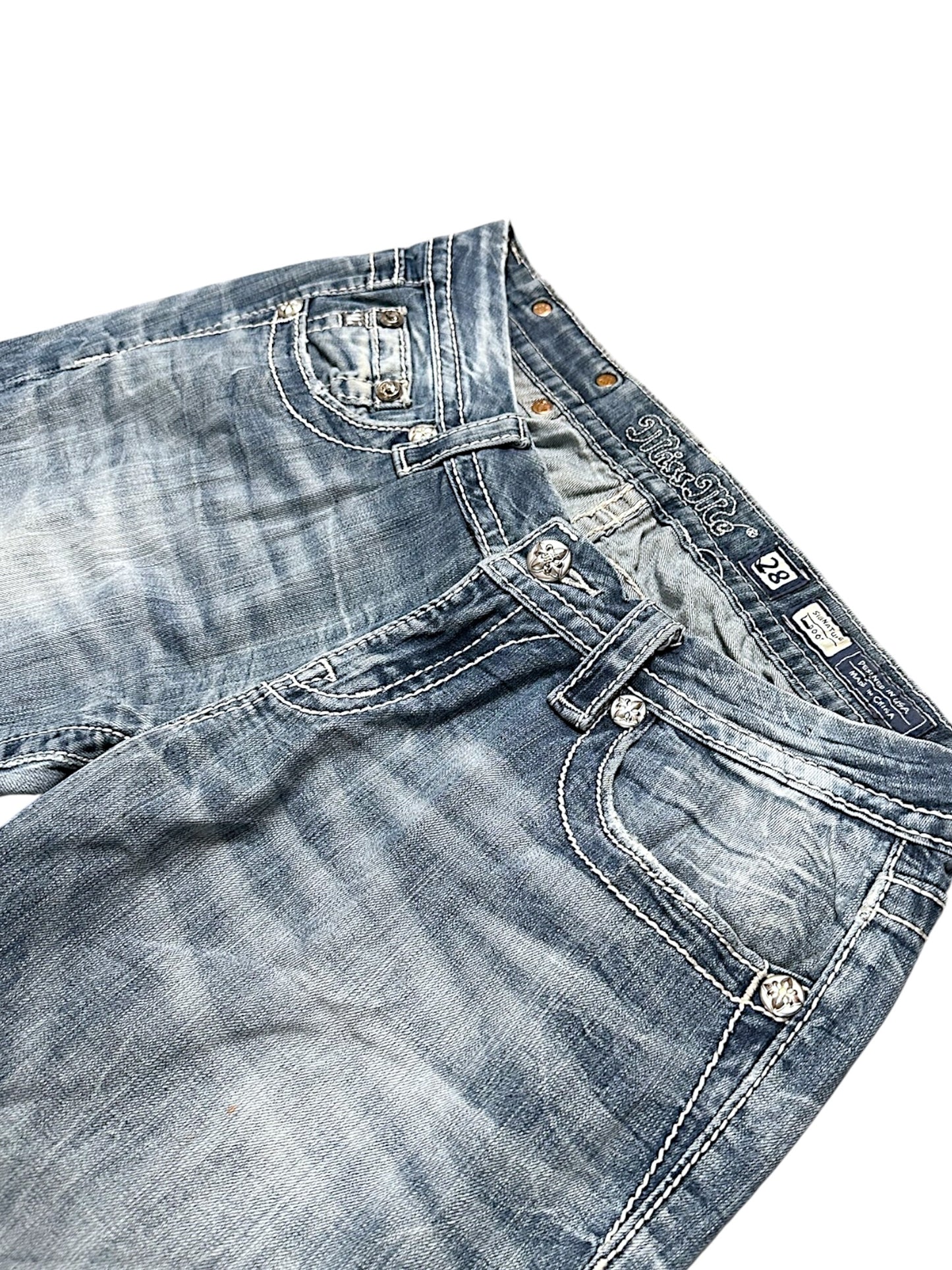 Vintage Miss Me Y2K Low Waist Bootcut / Flared Damenjeans (M)
