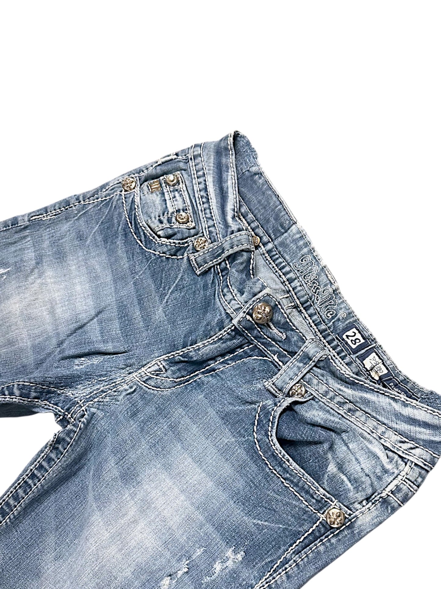 Vintage Miss Me Y2K Low Waist Bootcut / Flared Damenjeans (S)
