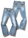 Vintage Rock Revival Y2K Bootcut / Flared Damenjeans (XL)