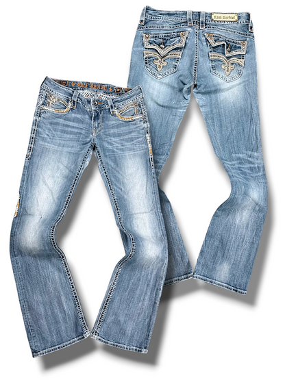 Vintage Rock Revival Y2K Bootcut / Flared Damenjeans (XL)