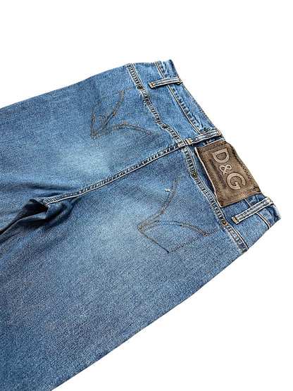 Vintage Dolce & Gabbana Y2K Flared Damenjeans (XXL)
