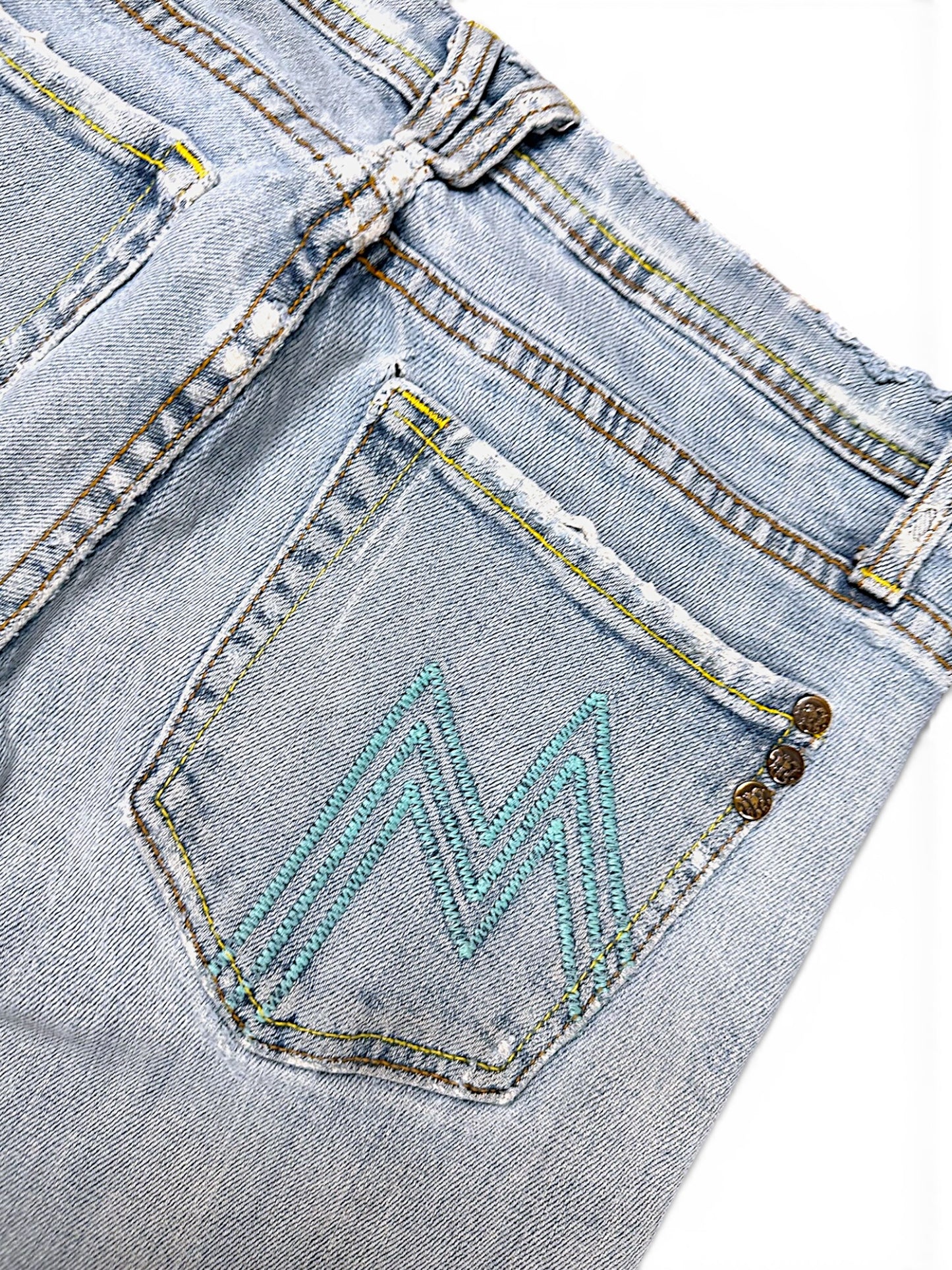 Vintage Miss Me Y2K Low Waist Bootcut Damenjeans (L)