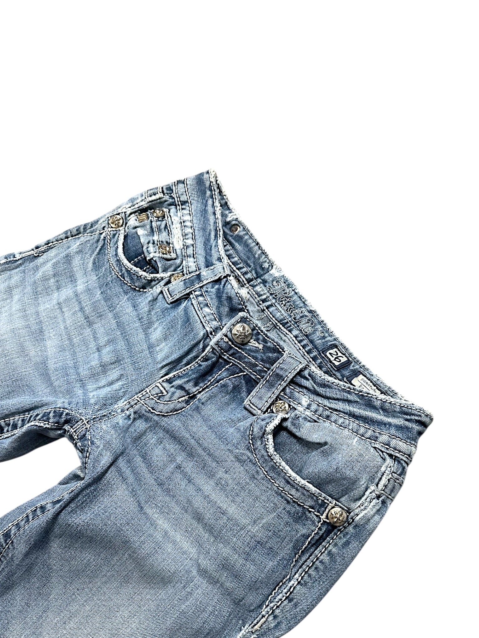 Vintage Miss Me Y2K Low Waist Bootcut / Flared Damenjeans (M)