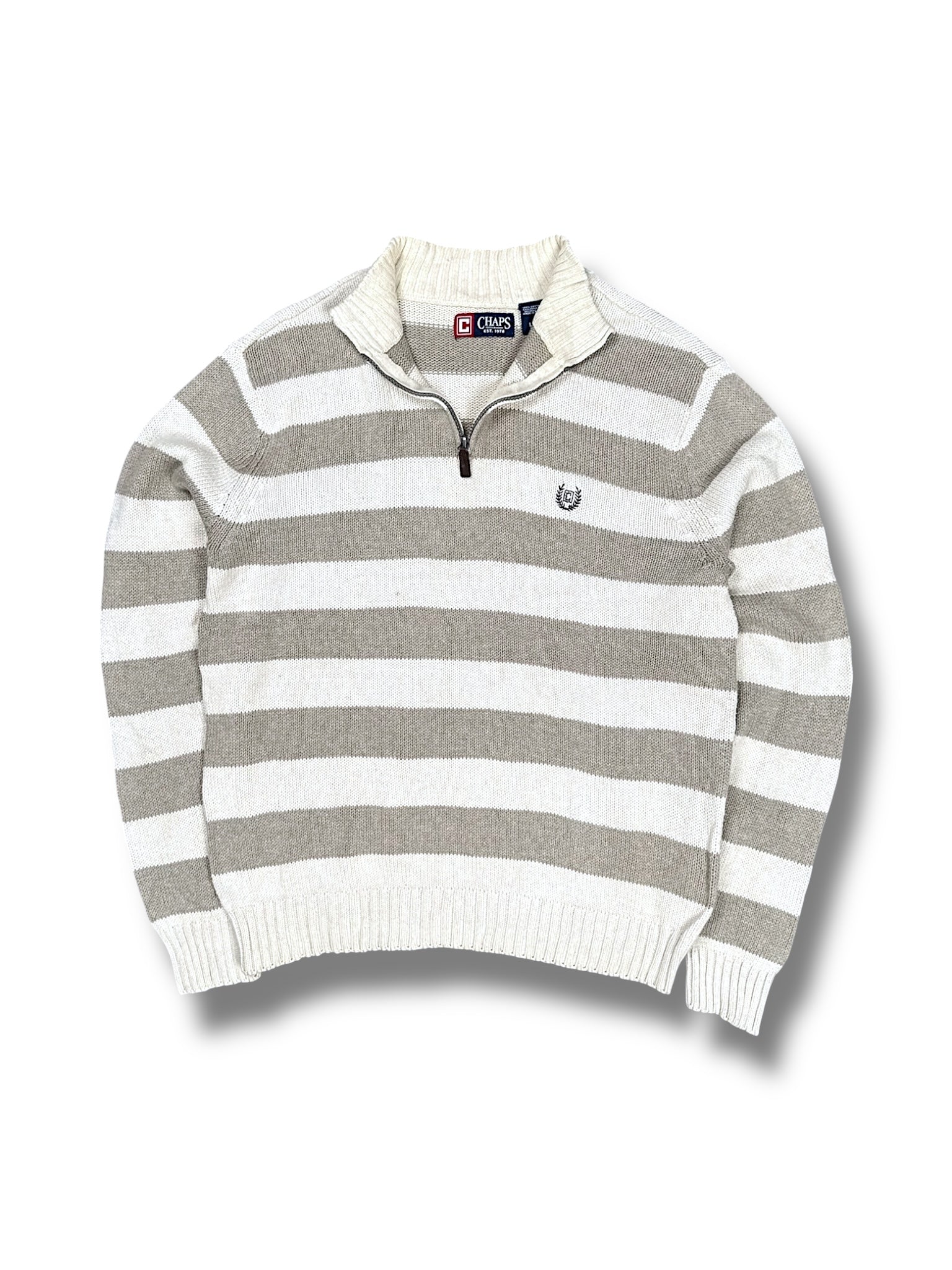 Vintage Ralph Lauren „Chaps“ Pullover mit Kragen (L)