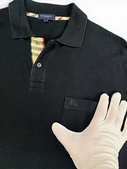 Vintage Burberry Designer Polo (XL)