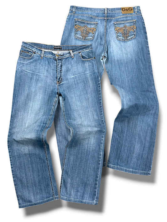 Vintage Dolce & Gabanna Y2K Baggy Jeans (L)