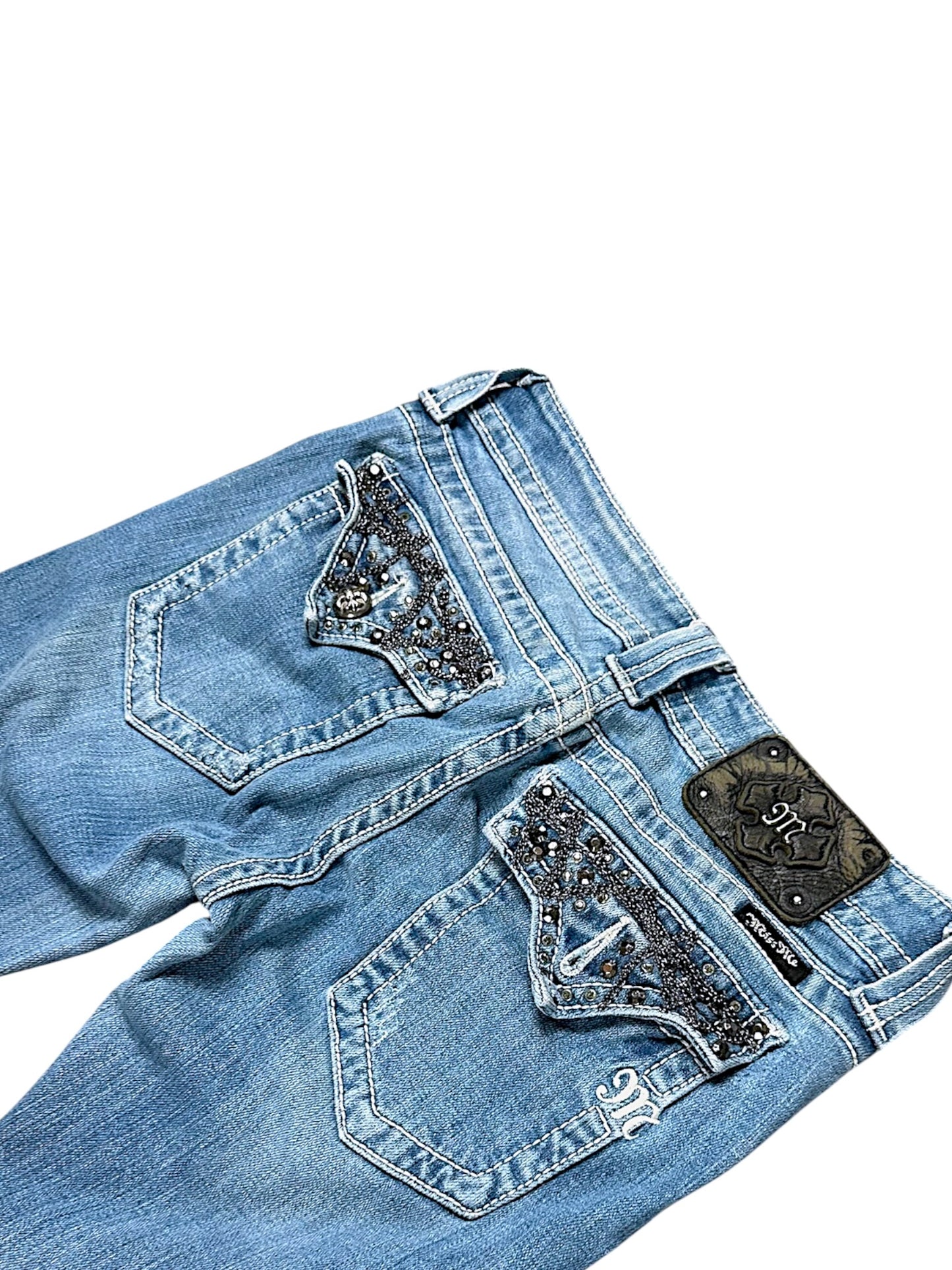 Vintage Miss Me Y2K Low Waist Bootcut / Flared Damenjeans (M)