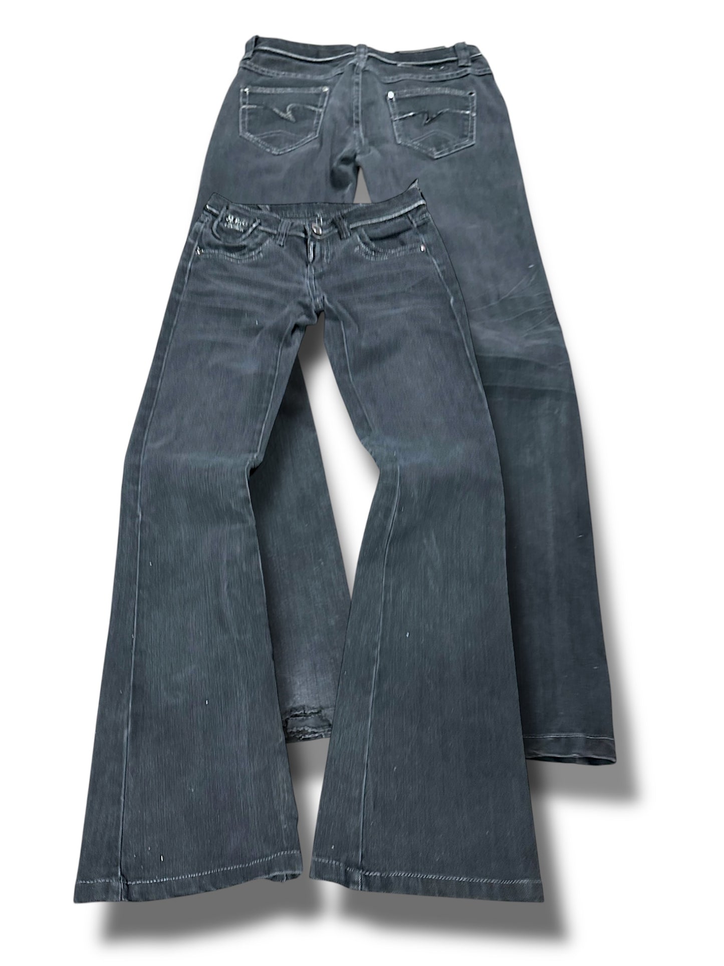 Vintage Y2K Low Waist Bootcut / Flared Damenjeans (M)