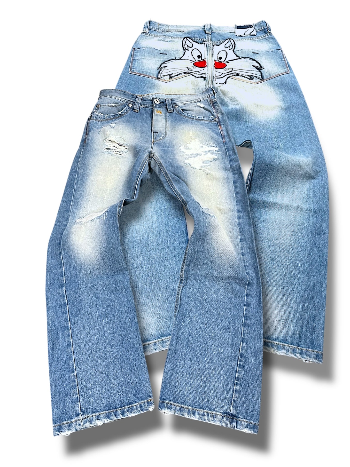 Vintage y2k straight leg Jeans (M)