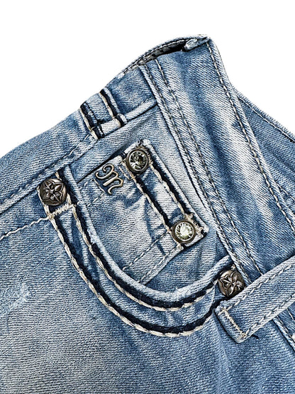 Vintage Miss Me Y2K Low Waist Bootcut Damenjeans (S)