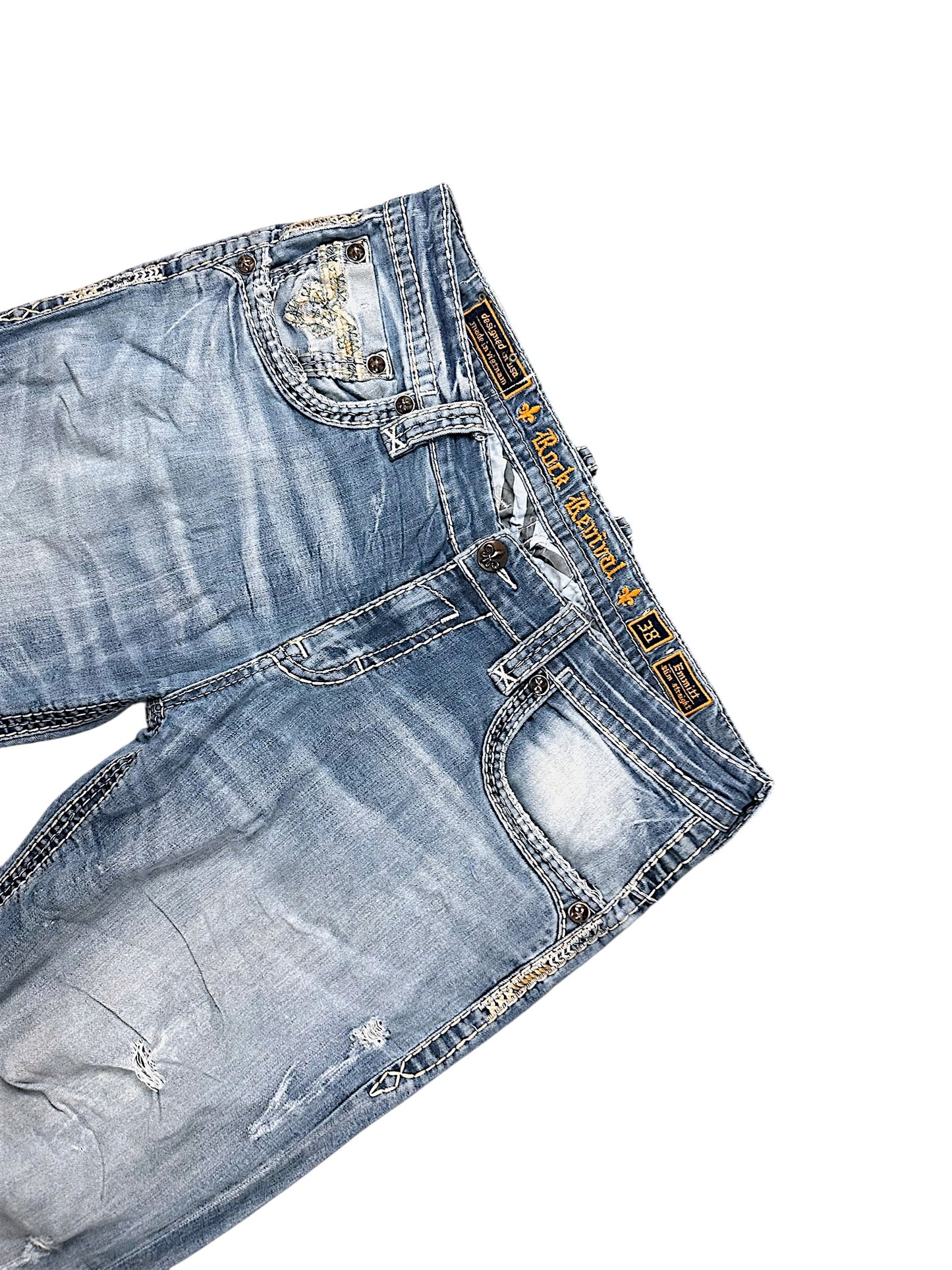 Vintage Rock Revival Y2K Baggy Jeans (L)