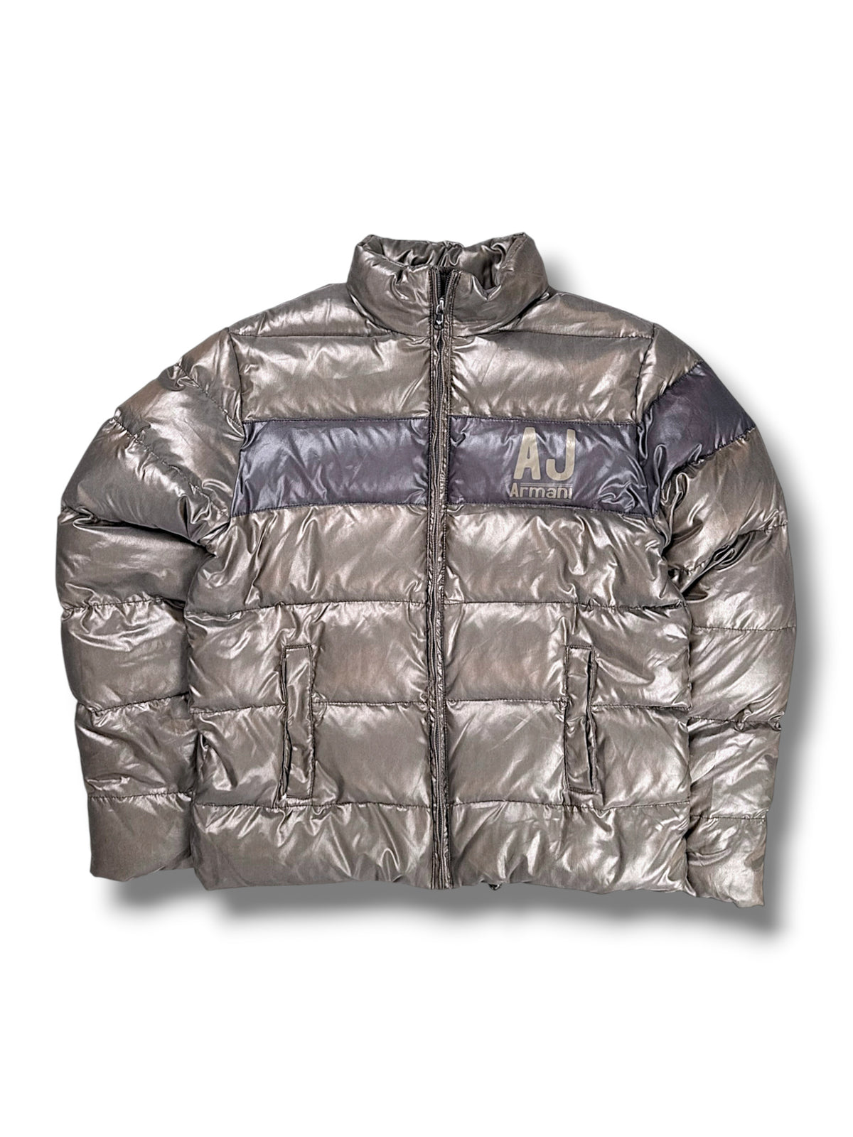 Vintage Armani Teen Pufferjacke (S) – Vorderansicht