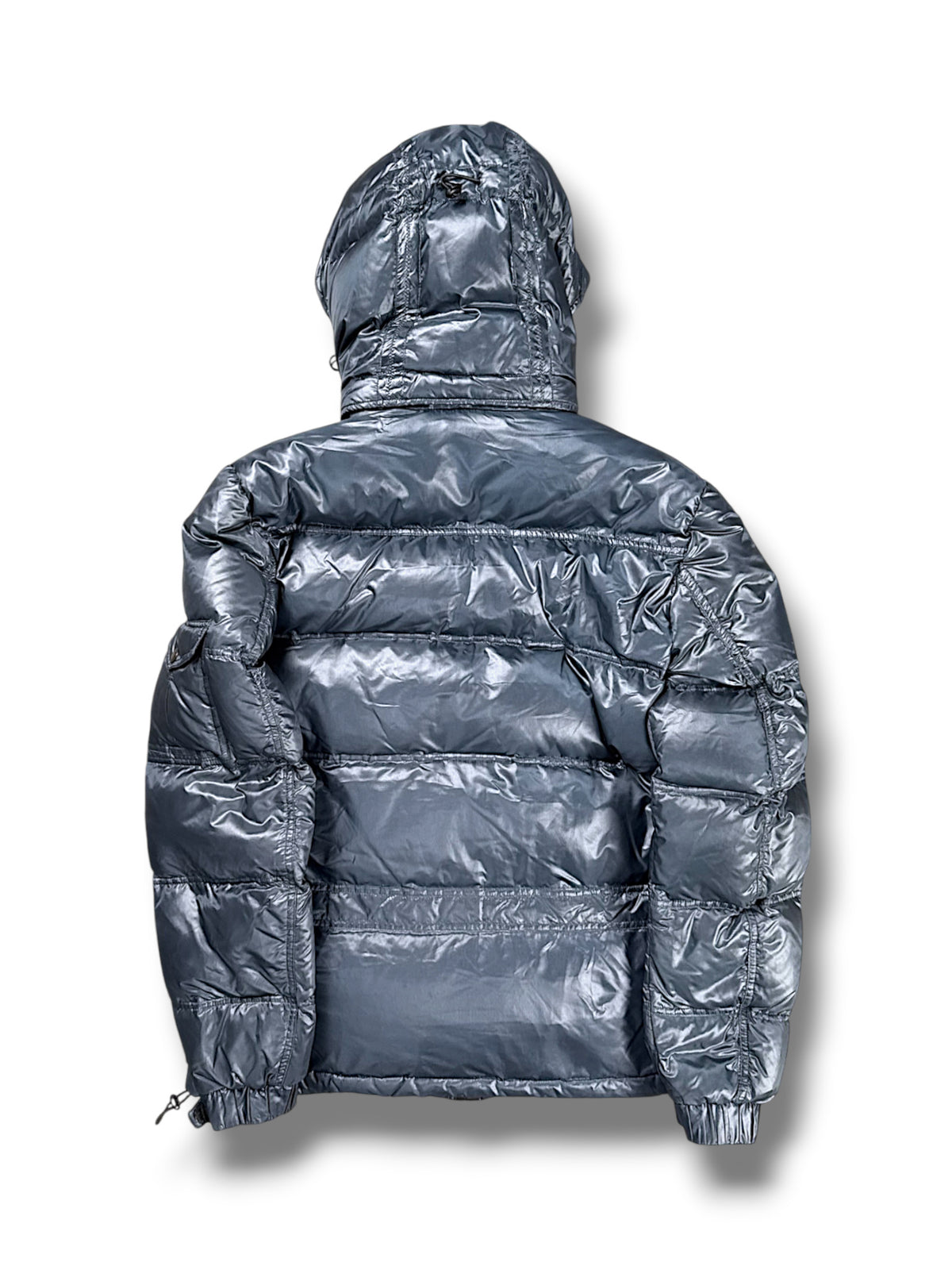 Vintage Blauer Y2K Pufferjacke (M) – Rückansicht