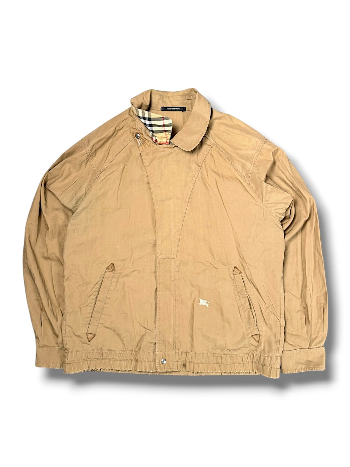 Vintage Burberry Y2K Harrington Jacke (M) – Vorderansicht