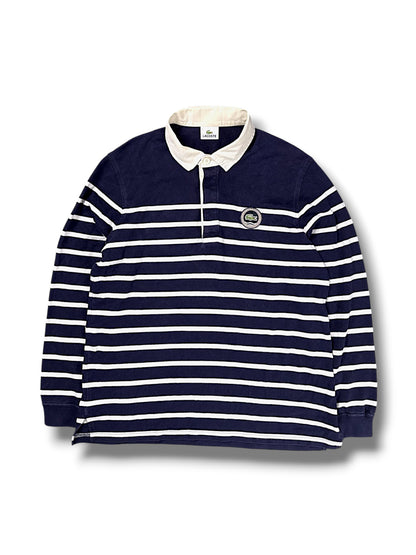 Vintage Lacoste Y2K Langarm-Polo (L) – Vorderansicht