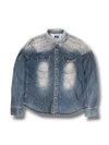 Vintage Lee Y2K Jeanshemd (L) – Vorderansicht