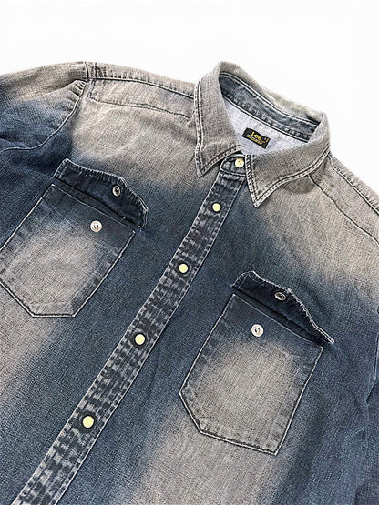 Vintage Lee Y2K Jeanshemd (L) – Detailaufnahme 2