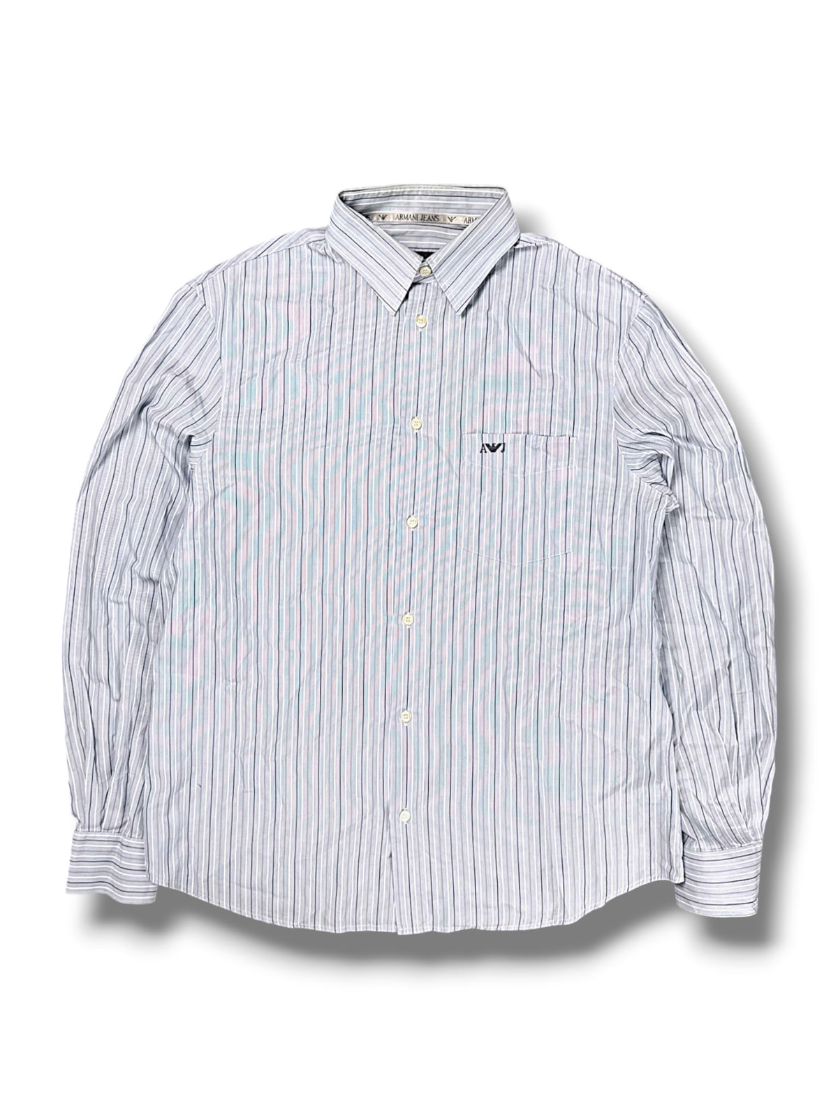 Vintage Armani Y2K Hemd (L) – Vorderansicht