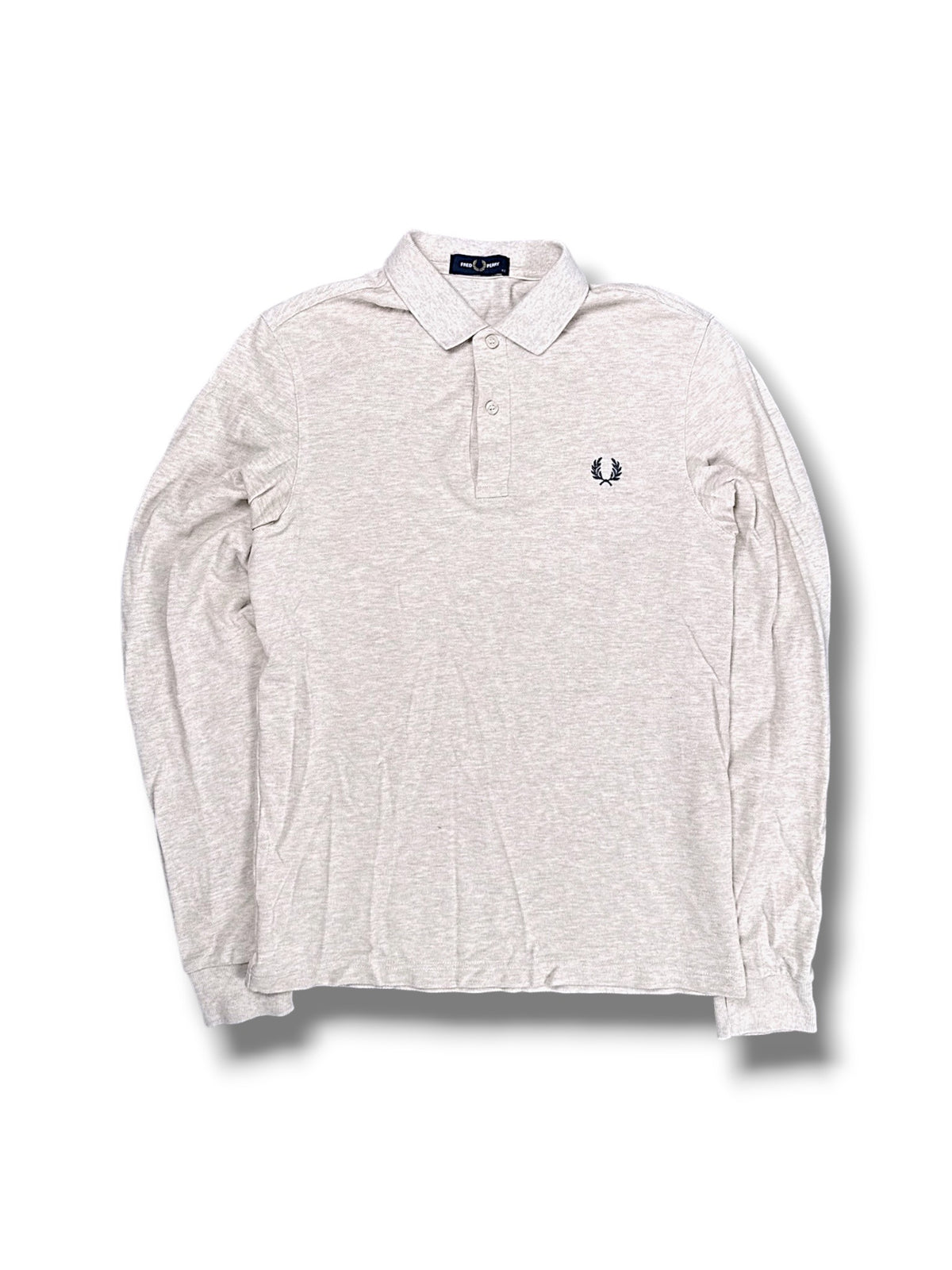 Vintage Fred Perry Langarm-Polo (M) – Vorderansicht