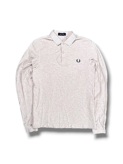 Vintage Fred Perry Langarm-Polo (M) – Vorderansicht