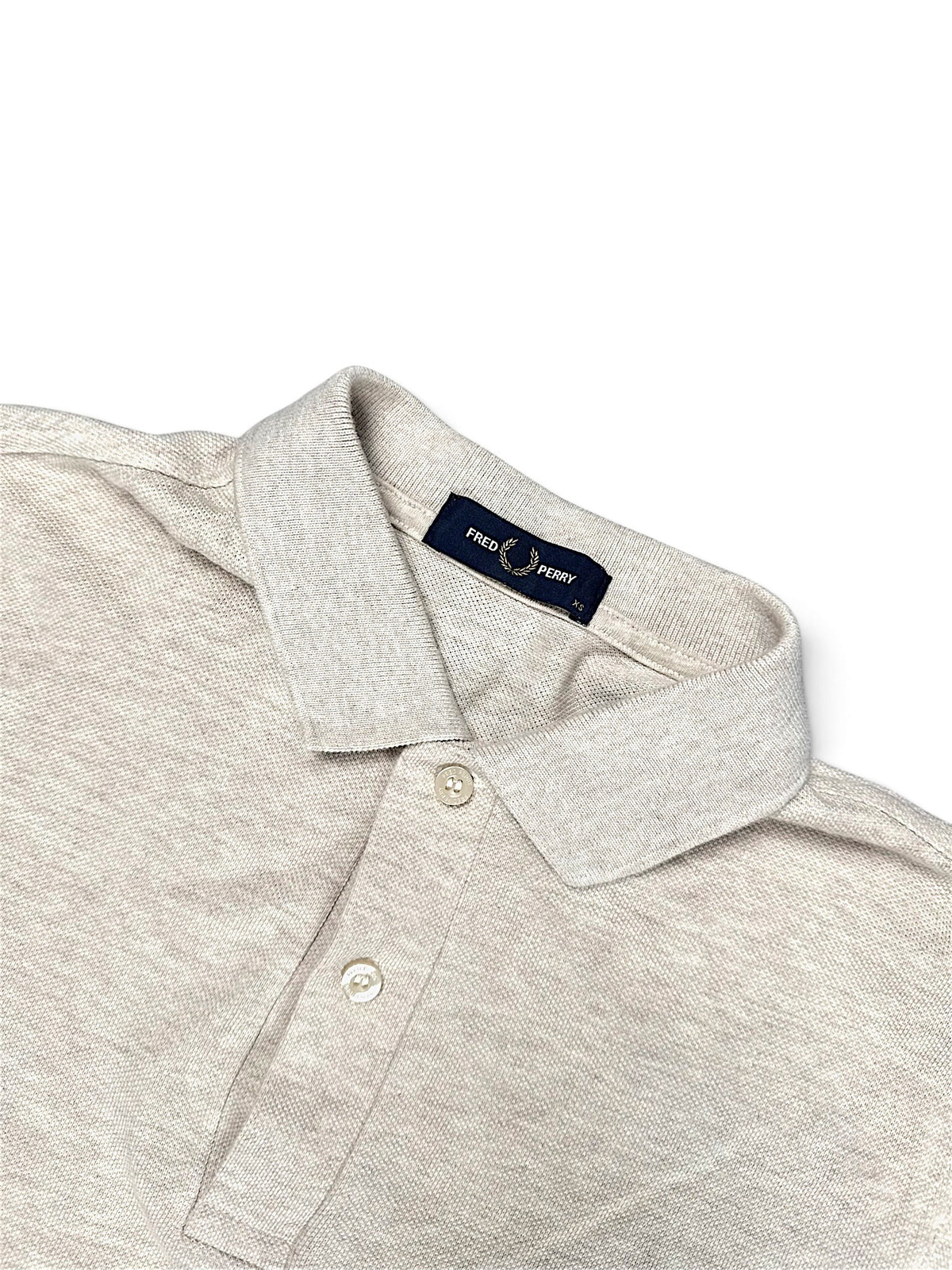 Vintage Fred Perry Langarm-Polo (M) – Detailaufnahme 2