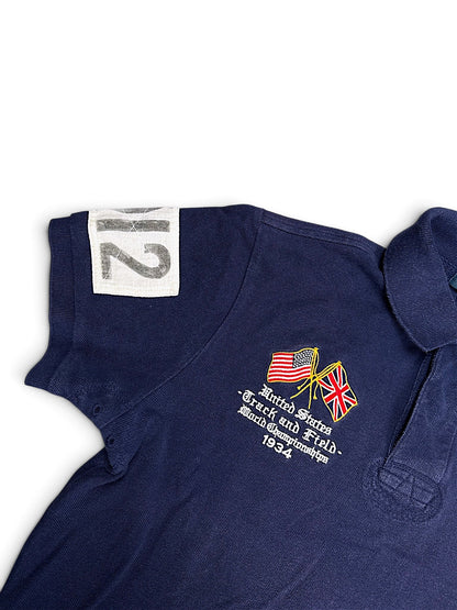 Vintage Ralph Lauren Y2K „USA“ Polo (S) – Detailaufnahme 1