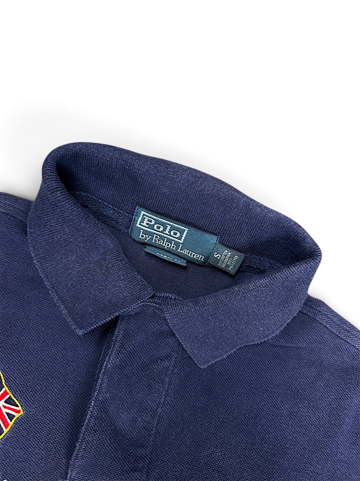 Vintage Ralph Lauren Y2K „USA“ Polo (S) – Detailaufnahme 2