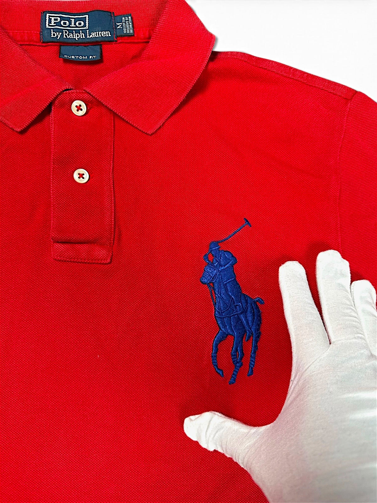 Vintage Ralph Lauren „Big Pony“ Polo (M) – Detailaufnahme 1