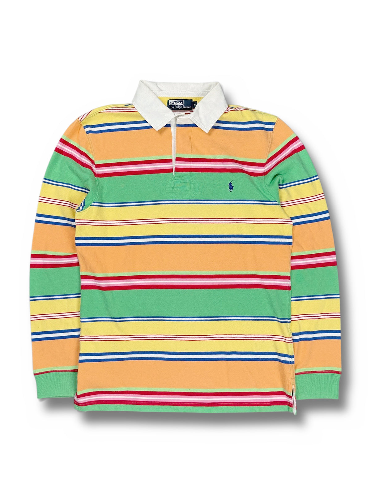 Vintage Ralph Lauren Y2K Langarm Polo (M) – Vorderansicht
