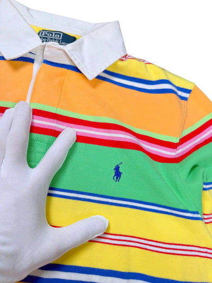 Vintage Ralph Lauren Y2K Langarm Polo (M) – Detailaufnahme 1
