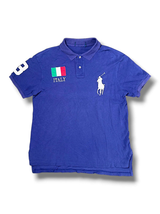Vintage Ralph Lauren Y2K „Italy“ Polo (L) – Vorderansicht