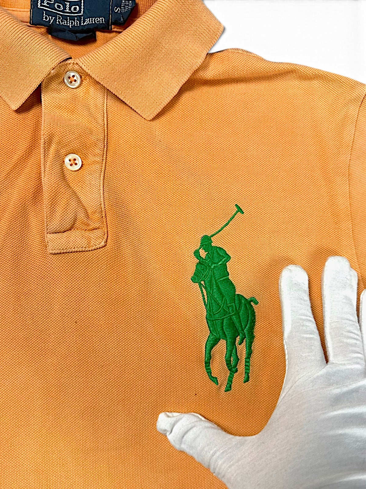 Vintage Ralph Lauren „Big Pony“ Polo (S) – Detailaufnahme 1