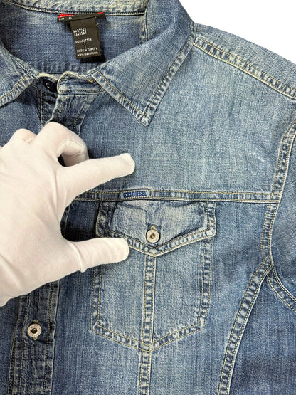 Vintage Diesel Jeanshemd (L) – Detailaufnahme 1