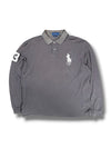 Vintage Ralph Lauren Big Pony Langarm-Polo (L) – Vorderansicht