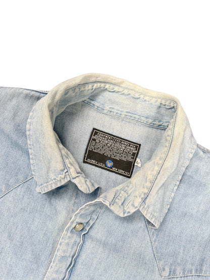 Vintage Avirex Jeanshemd (XL) – Detailaufnahme 2