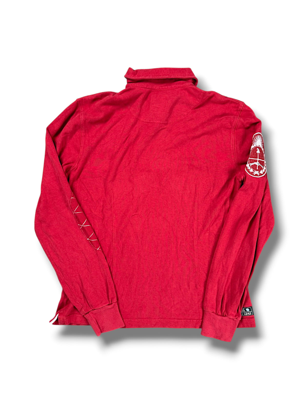 Vintage La Martina Langarm-Polo (M) – Rückansicht