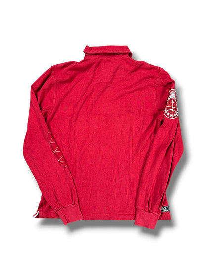 Vintage La Martina Langarm-Polo (M) – Rückansicht