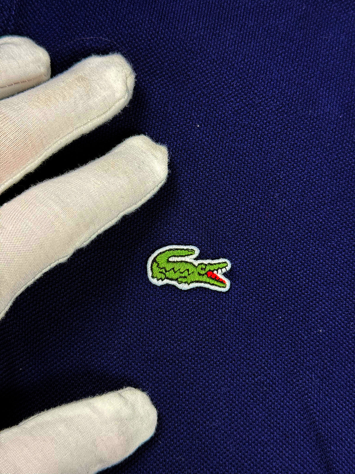 Vintage Lacoste Polo (M) – Detailaufnahme 1