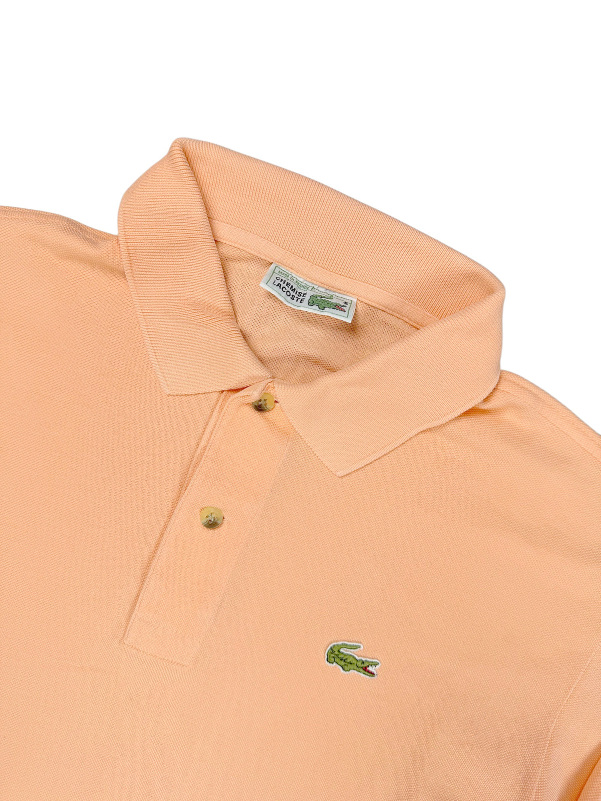 Vintage Lacoste Langarm Polo (L) – Detailaufnahme 1