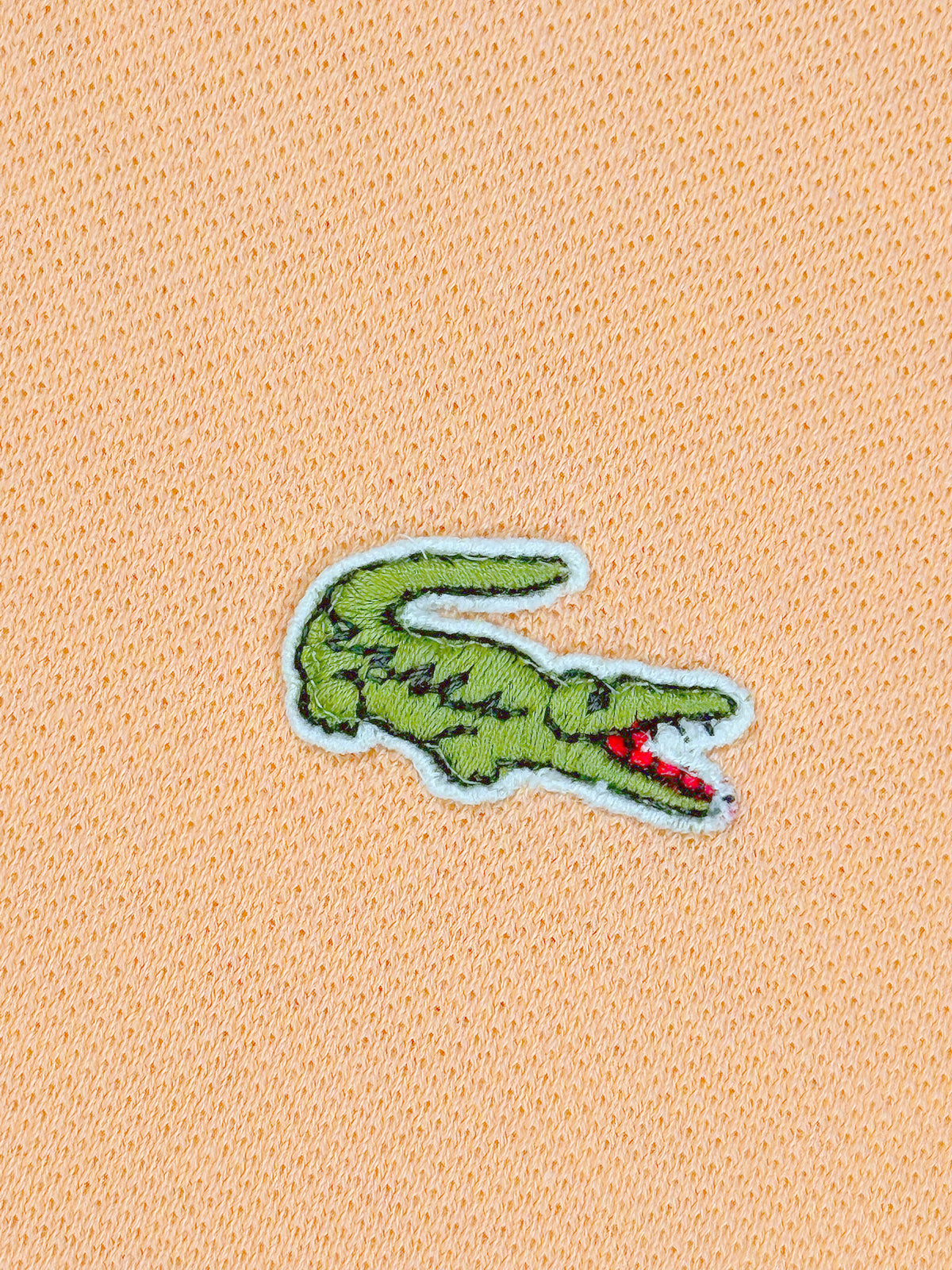 Vintage Lacoste Langarm Polo (L) – Detailaufnahme 2