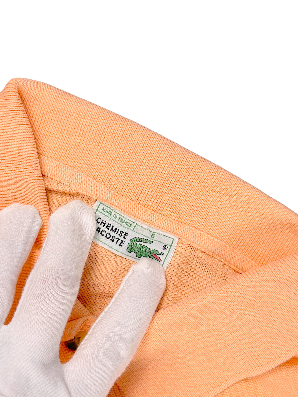 Vintage Lacoste Langarm Polo (L) – Detailaufnahme 3