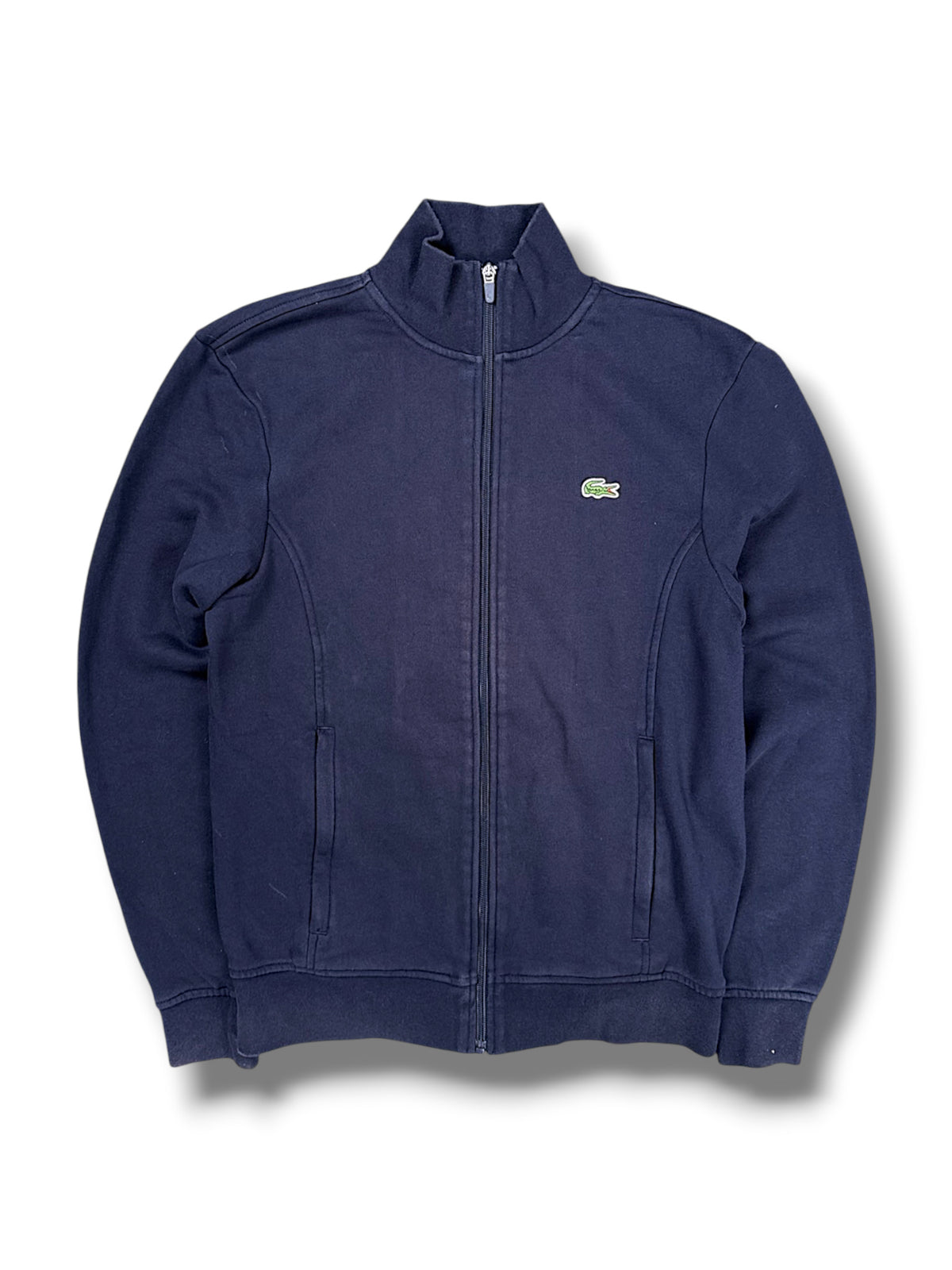 Vintage Lacoste Zip-Pullover (S) – Vorderansicht