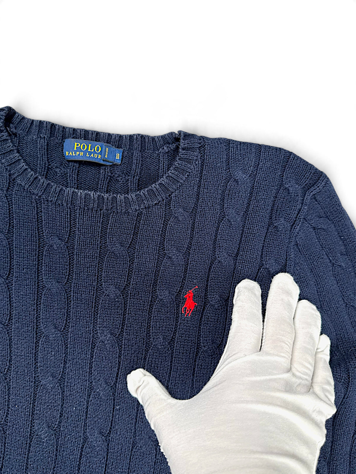 Vintage Ralph Lauren Y2K Strickpullover (S) – Detailaufnahme 1