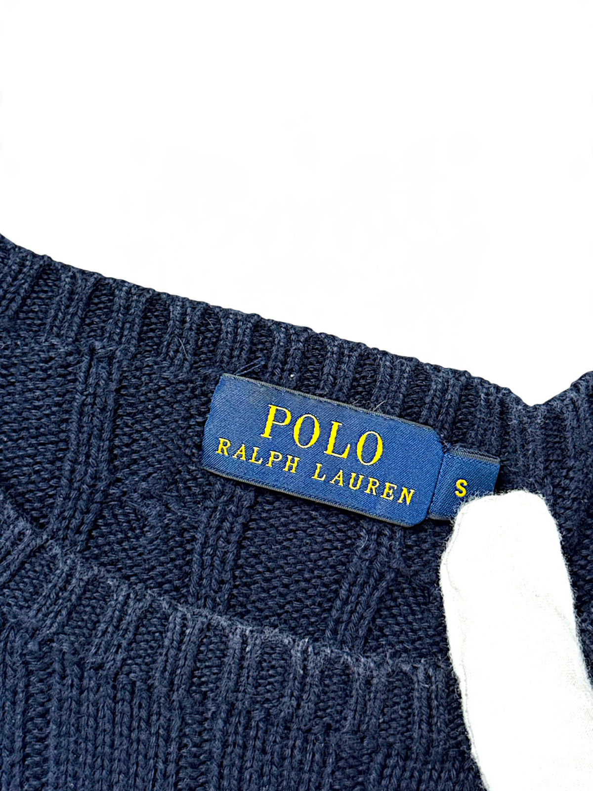 Vintage Ralph Lauren Y2K Strickpullover (S) – Detailaufnahme 2