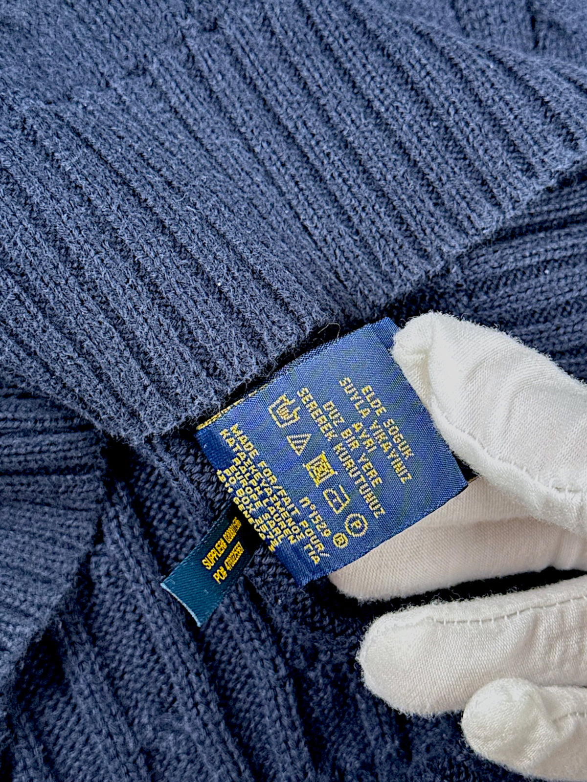 Vintage Ralph Lauren Y2K Strickpullover (S) – Detailaufnahme 3