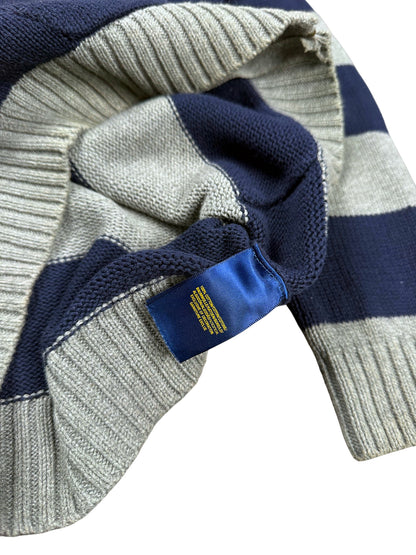 Vintage Ralph Lauren „Big Pony“ Pullover mit Kragen (M) – Detailaufnahme 5