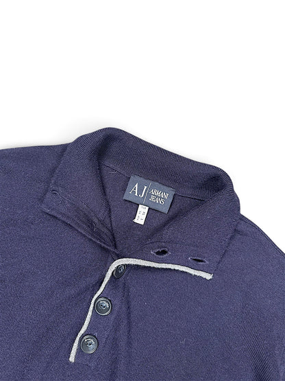 Vintage Armani Y2K Wollpullover (M) – Detailaufnahme 2