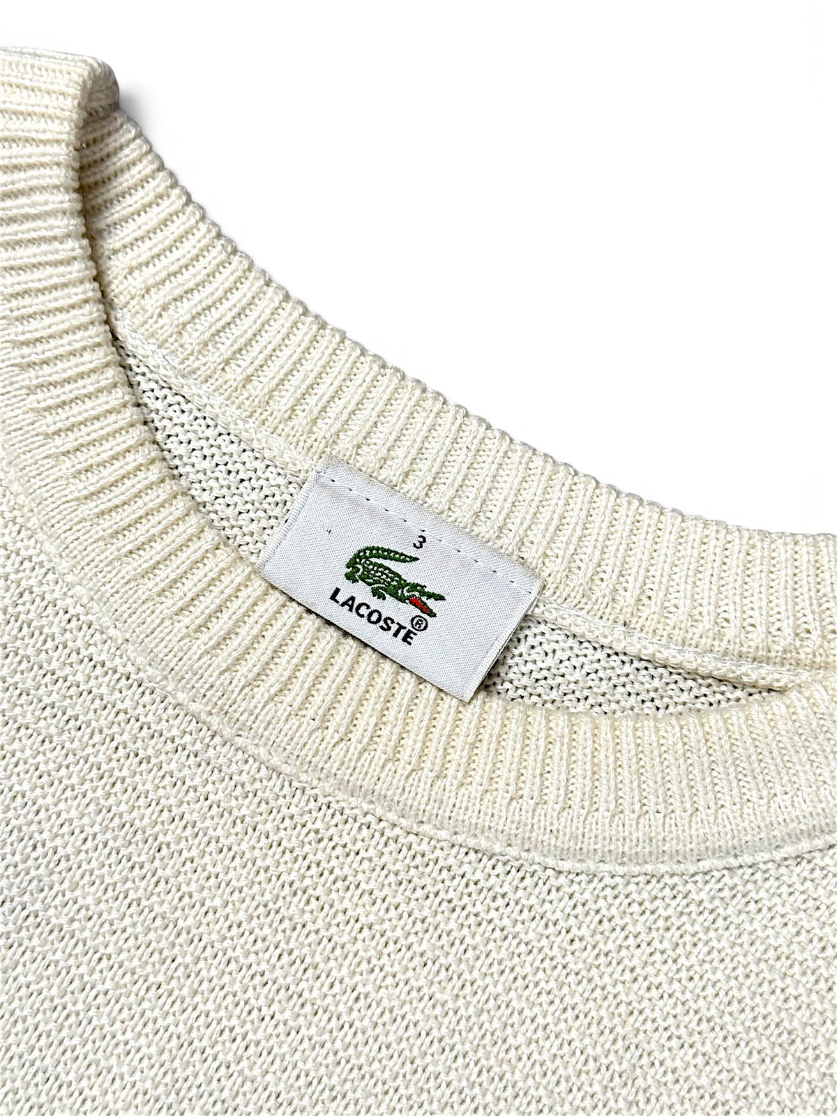 Vintage Lacoste Y2K Strickpullover (S) – Detailaufnahme 3
