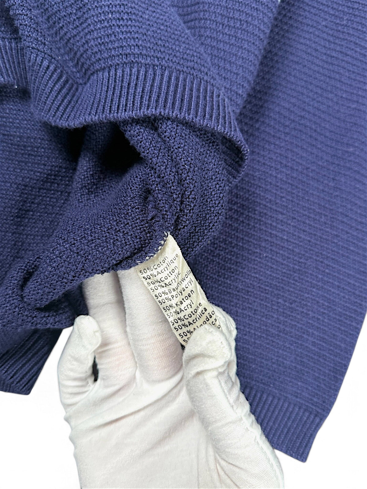 Vintage Lacoste Y2K Strickpullover (S) – Detailaufnahme 4